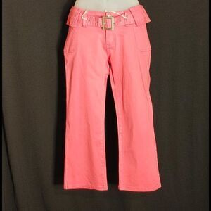 LADIES JR. CLASH FUSCHIA CAPRI STYLE FASHION JEAN
